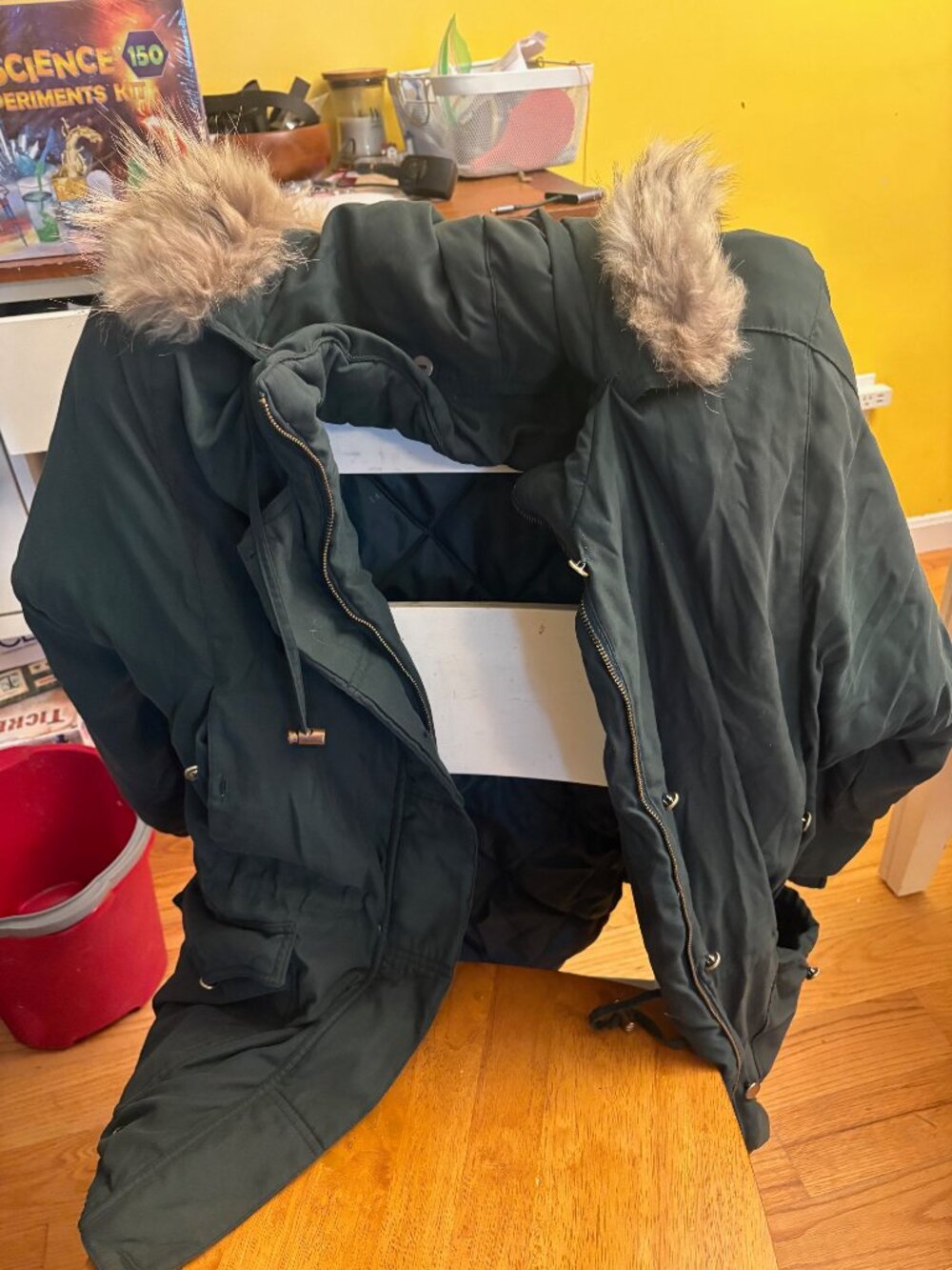 Green Larry Levine coat - M